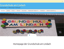 Tablet Screenshot of grundschule-am-lindach.de